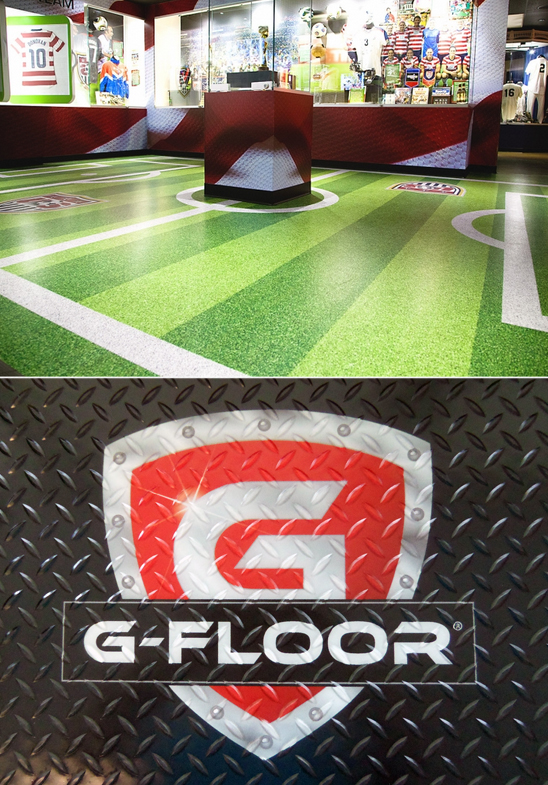 This MLS exhibit uses G-Floor Graphic indoor-floor-graphic-gfloor
